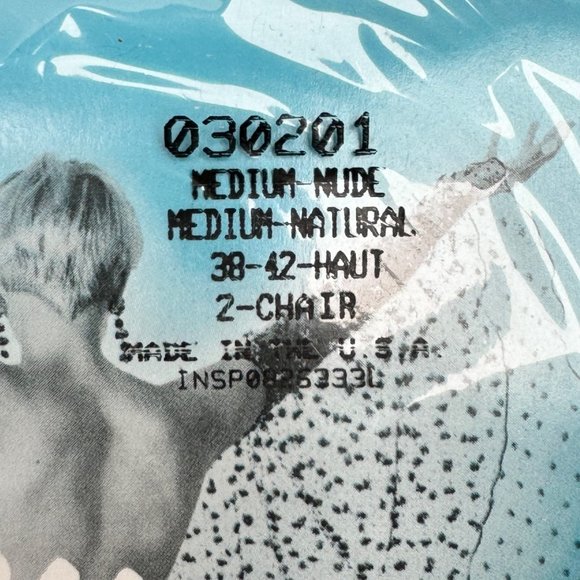 VTG Silkies Ultra Control Top Pantyhose Size M Natural Lot of 3 Pairs 030201 NOS - Picture 4 of 5